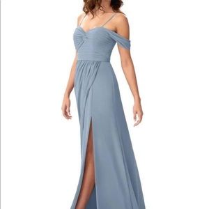 Azazie Dusty Blue Millie Bridesmaid Dress